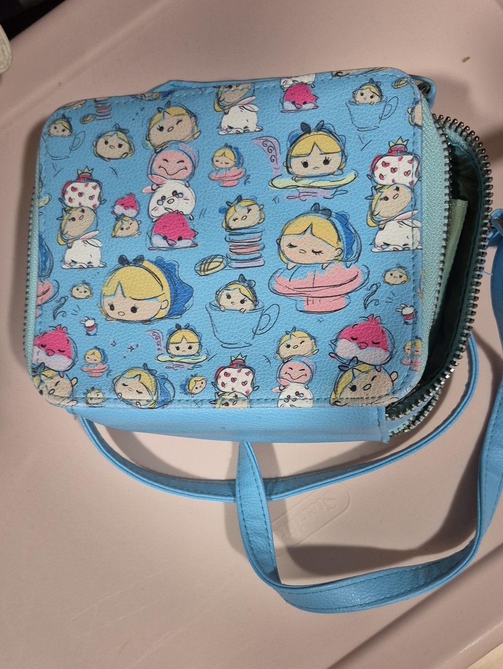 Disney Light Blue Alice Tsum Tsum Crossbody Bag